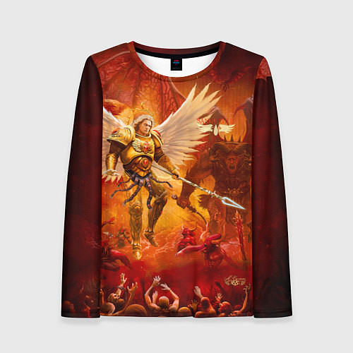 Женский лонгслив Сангвиний великий ангел / 3D-принт – фото 1