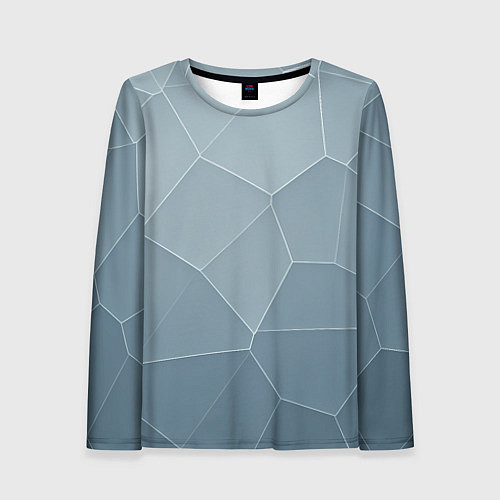 Женский лонгслив Текстура из неровных плит / 3D-принт – фото 1