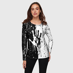 Лонгслив женский Антиматерия подтеки, цвет: 3D-принт — фото 2