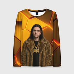 Женский лонгслив Bones с цепью в шубе