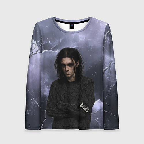 Женский лонгслив Bones в образе психа / 3D-принт – фото 1