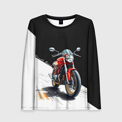Лонгслив женский Ducati Racer, цвет: 3D-принт