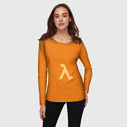 Лонгслив женский Half-Life orange, цвет: 3D-принт — фото 2