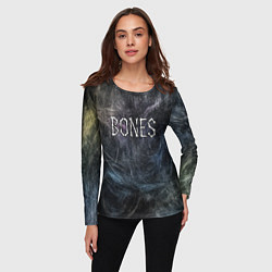 Лонгслив женский Bones из костей, цвет: 3D-принт — фото 2