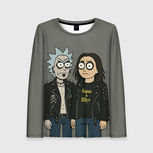 Женский лонгслив КиШ - Рик и Морти / 3D-принт – фото 1