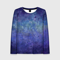Женский лонгслив Абстракция - blue tunnel