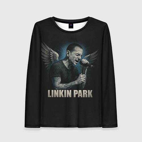 Женский лонгслив Chester Bennington - Angel / 3D-принт – фото 1