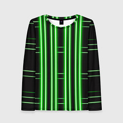 Лонгслив женский Neon green, цвет: 3D-принт