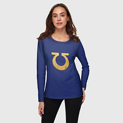 Лонгслив женский Ультрамарины, цвет: 3D-принт — фото 2