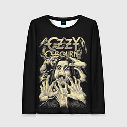 Лонгслив женский Ozzy Osbourne - head and hands, цвет: 3D-принт
