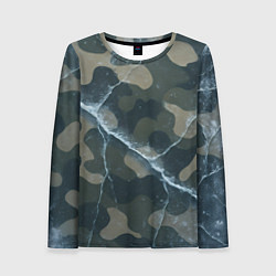 Женский лонгслив Ледяной камуфляж