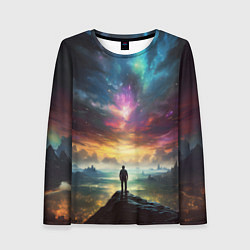 Лонгслив женский Shocking the cosmos, цвет: 3D-принт