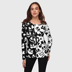 Лонгслив женский Doom x Marshmello pattern, цвет: 3D-принт — фото 2