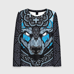 Женский лонгслив Медведь воин в кельтском стиле