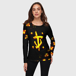 Лонгслив женский Doom x minecraft, цвет: 3D-принт — фото 2