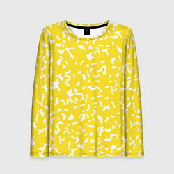 Лонгслив женский Лимонный камуфляж, цвет: 3D-принт