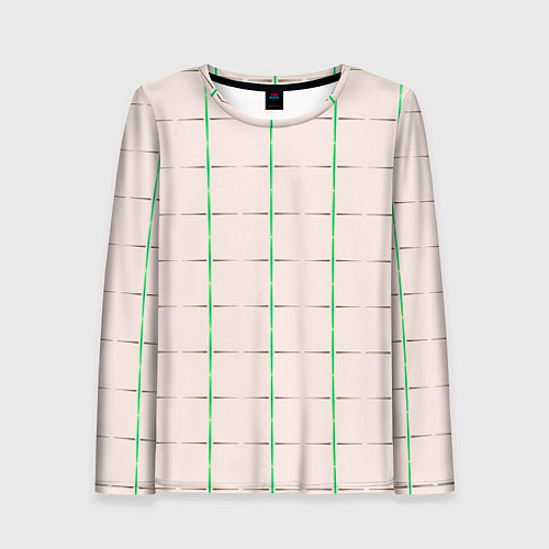 Женский лонгслив Color white stripes / 3D-принт – фото 1