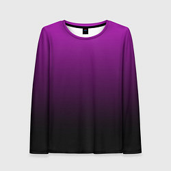 Женский лонгслив Purple gradient