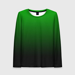 Лонгслив женский Green gradient, цвет: 3D-принт