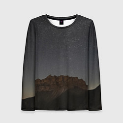 Лонгслив женский Массив Метеген под звездами, цвет: 3D-принт