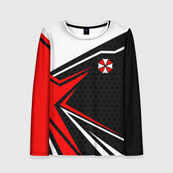 Лонгслив женский Umbrella - red uniform, цвет: 3D-принт