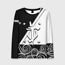 Лонгслив женский Doom стильная геометрия, цвет: 3D-принт