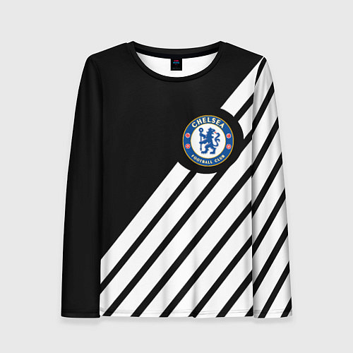 Женский лонгслив Chelsea geometry sport / 3D-принт – фото 1