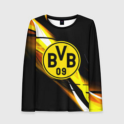Лонгслив женский Borussia спортивная геометрия, цвет: 3D-принт