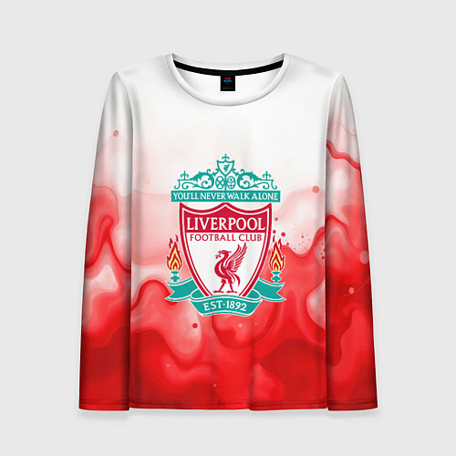 Женский лонгслив Фк Ливерпуль 2025 / 3D-принт – фото 1