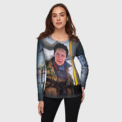 Лонгслив женский Наталья Морская пехота мем, цвет: 3D-принт — фото 2