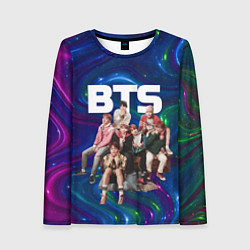 Женский лонгслив BTS фотосессия на диване