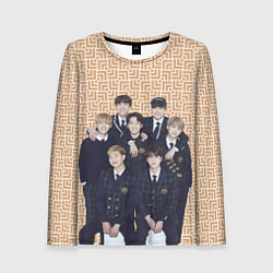 Лонгслив женский BTS в костюмах, цвет: 3D-принт