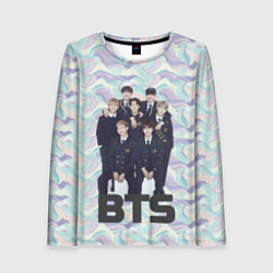 Лонгслив женский BTS совместное фото, цвет: 3D-принт