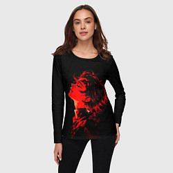 Лонгслив женский Клинок, рассекающий демонов Танддиро, цвет: 3D-принт — фото 2