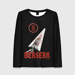 Лонгслив женский Меч Берсерка, цвет: 3D-принт