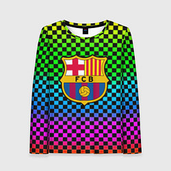 Лонгслив женский Barcelona gradient neon, цвет: 3D-принт