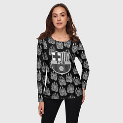 Лонгслив женский Barcelona лапы лес, цвет: 3D-принт — фото 2