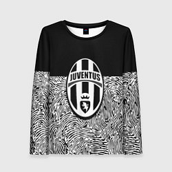 Женский лонгслив Juventus отпечатки текстура