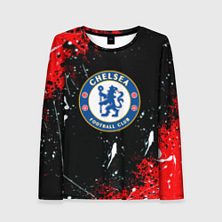 Женский лонгслив Chelsea брызги красок текстура