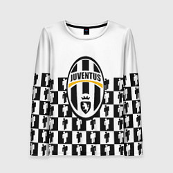 Женский лонгслив Juventus болельщики паттерн