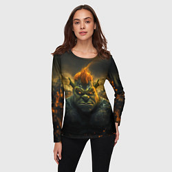 Лонгслив женский Шрек после взрыва, цвет: 3D-принт — фото 2