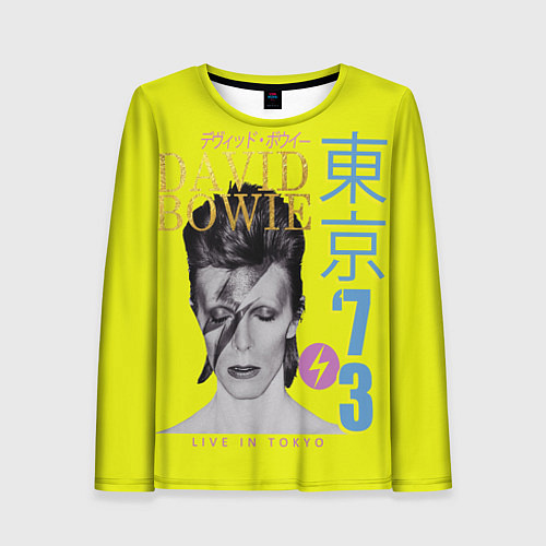 Женский лонгслив David Bowie 1973 / 3D-принт – фото 1