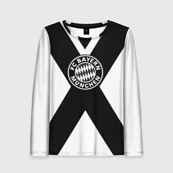 Лонгслив женский Бавария Мюнхен полосы, цвет: 3D-принт