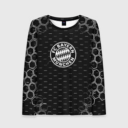 Лонгслив женский Бавария Мюнхен соты текстура, цвет: 3D-принт