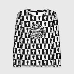 Лонгслив женский Бавария Мюнхен люди паттерн текстура, цвет: 3D-принт