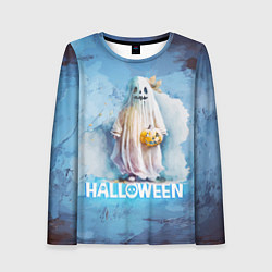 Женский лонгслив Приведение на halloween
