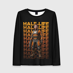 Женский лонгслив Гордон Фримен на красивом фоне