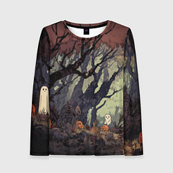 Женский лонгслив Призрачный лес