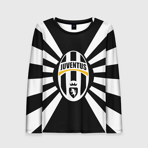 Женский лонгслив Ювентус линии / 3D-принт – фото 1