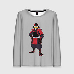 Женский лонгслив Утка-самурай